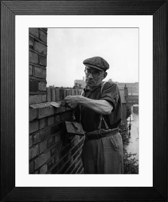 Framed Print : Brick Laying Framed Print : Brick Laying
