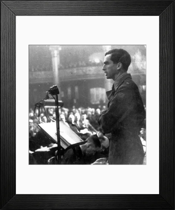 Framed Print : Major Healey Speaks Framed Print : Major Healey Speaks
