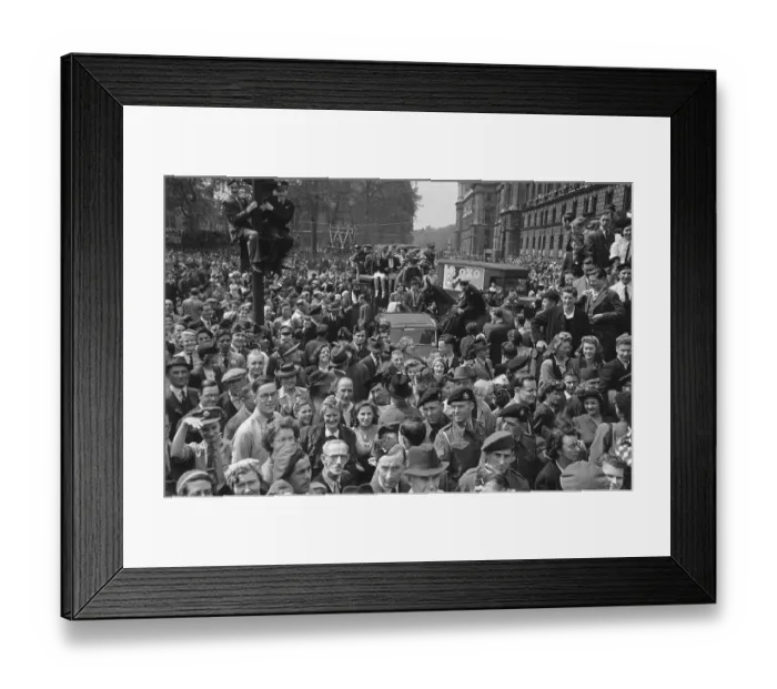 Framed Print : VE Day Crowds Framed Print : VE Day Crowds