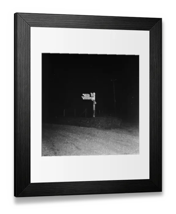 Framed Print : Night-Time Directions