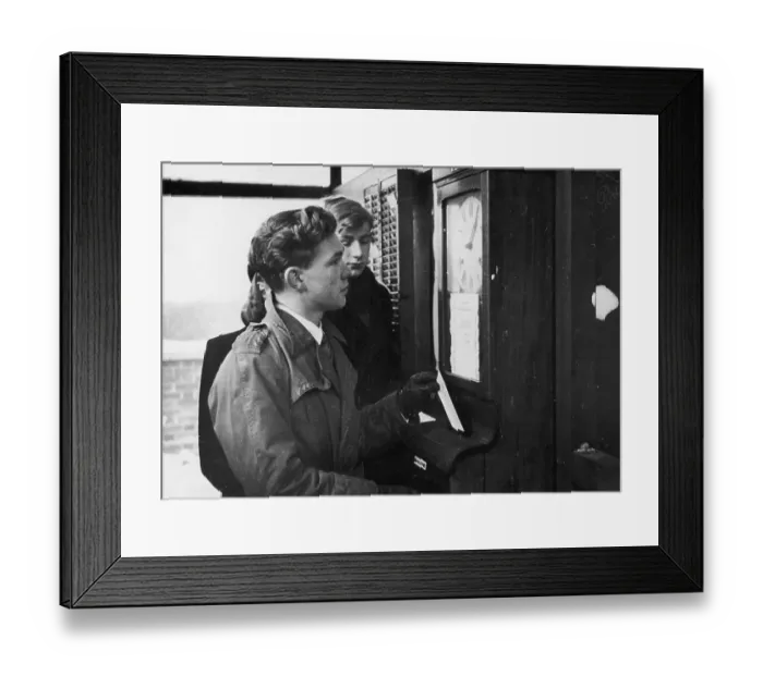 Framed Print : Clocking In Framed Print : Clocking In