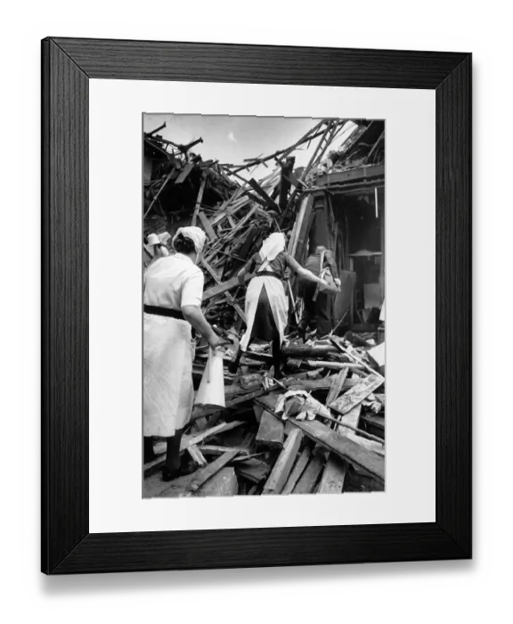 Framed Print : V2 Rocket Strike Framed Print : V2 Rocket Strike