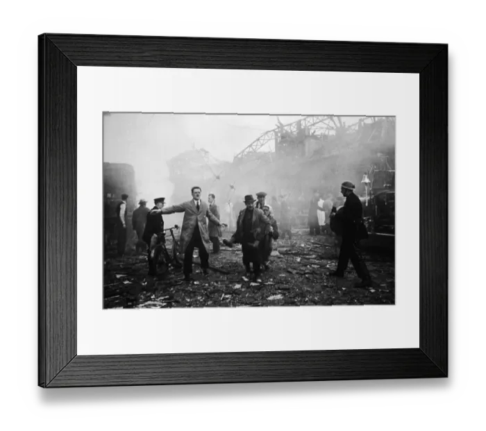 Framed Print : Bomb Damage Framed Print : Bomb Damage