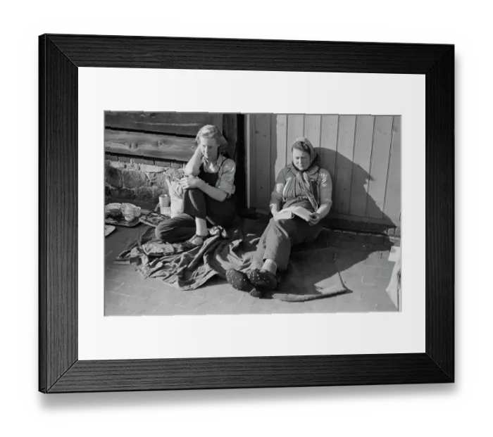 Framed Print : Women Taking A Break Framed Print : Women Taking A Break