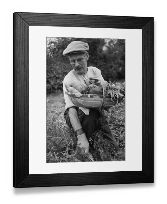 Framed Print : A Man With Vegetables Framed Print : A Man With Vegetables