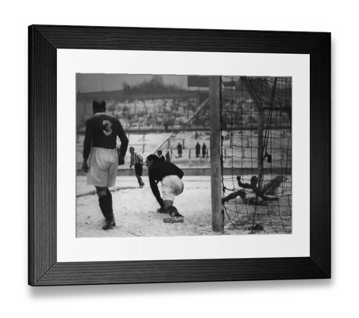 Framed Print : Snowy Game