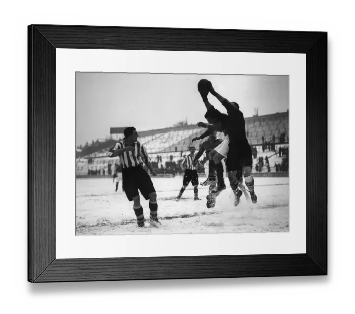 Framed Print : Catch In The Snow Framed Print : Catch In The Snow