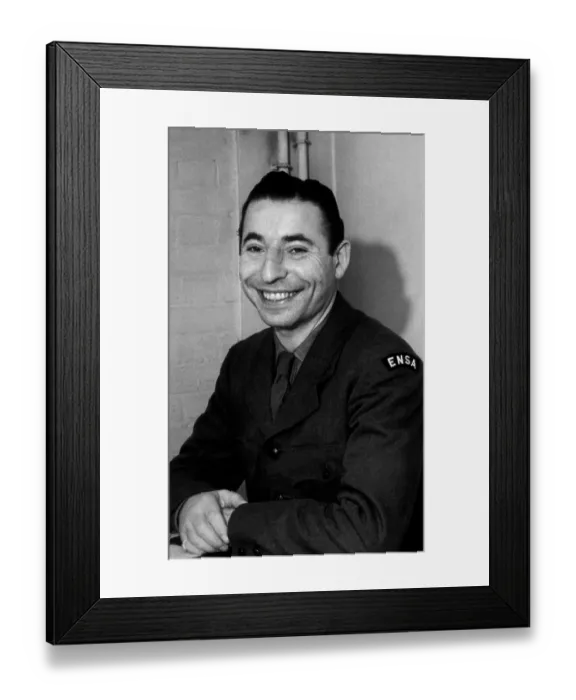 Framed Print : Joe Loss. 3rd February 1945: Joe Loss, British band leader and member of ENSA Framed Print : Joe Loss. 3rd February 1945: Joe Loss, British band leader and member of ENSA