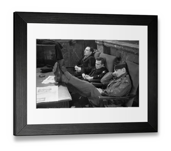 Framed Print : Sleepy Servicemen Framed Print : Sleepy Servicemen