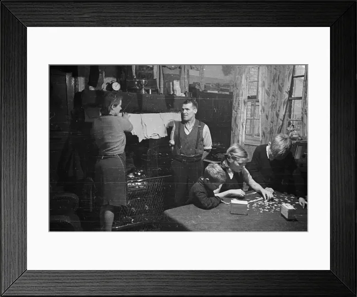 Framed Print : Mining Family Framed Print : Mining Family