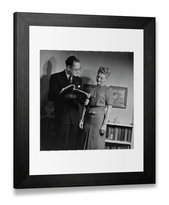 Framed Print : Digby Morton And Model Framed Print : Digby Morton And Model