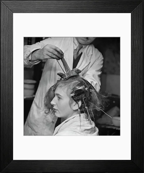 Framed Print : Cold Perming Process Framed Print : Cold Perming Process