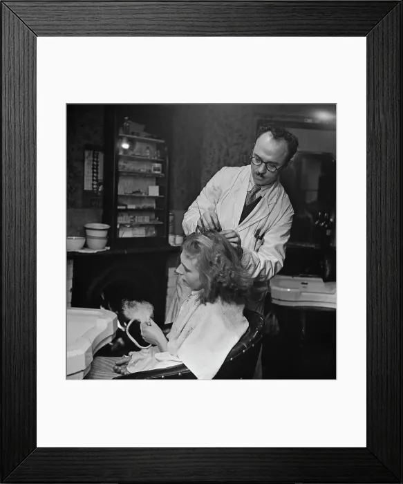 Framed Print : Cold Perming Process Framed Print : Cold Perming Process