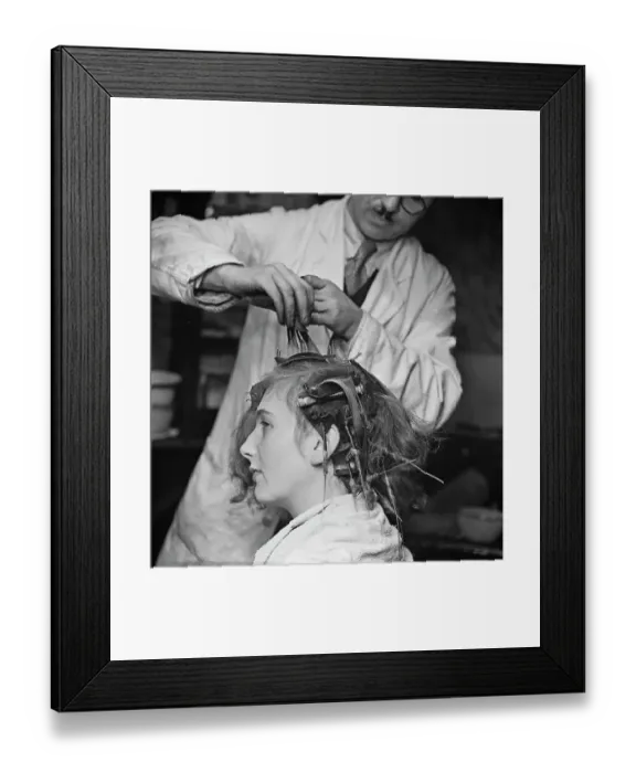 Framed Print : Cold Perming Process Framed Print : Cold Perming Process