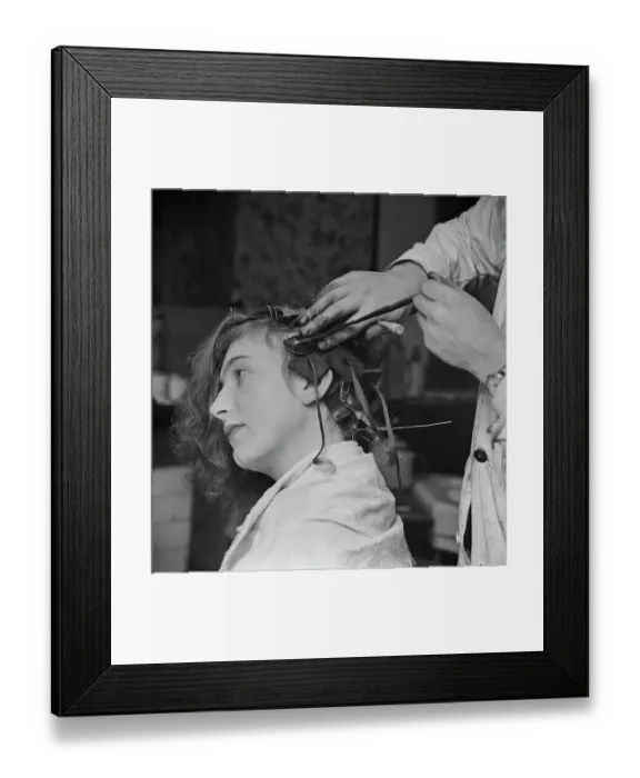 Framed Print : Cold Perming Process Framed Print : Cold Perming Process