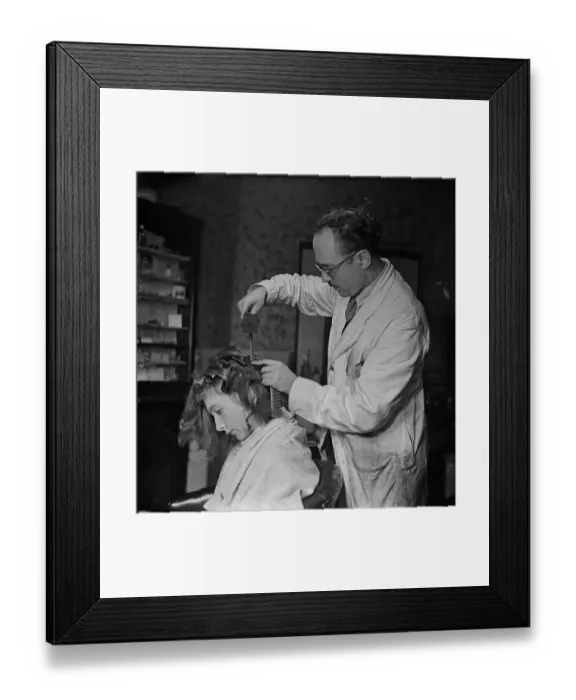 Framed Print : Cold Perming Process Framed Print : Cold Perming Process
