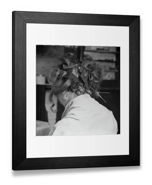 Framed Print : Cold Perming Process Framed Print : Cold Perming Process
