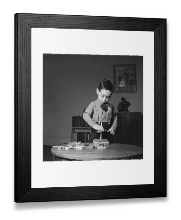 Framed Print : Homemade Windmill Toy