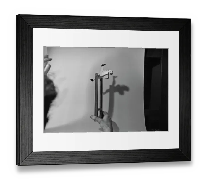 Framed Print : Homemade Acrobat Toy