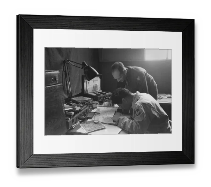 Framed Print : Map Studying Framed Print : Map Studying