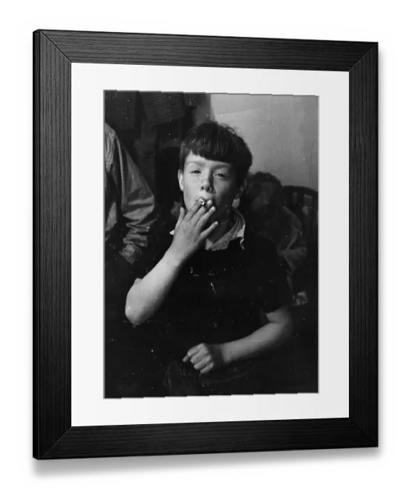 Framed Print : Children Smoking Framed Print : Children Smoking
