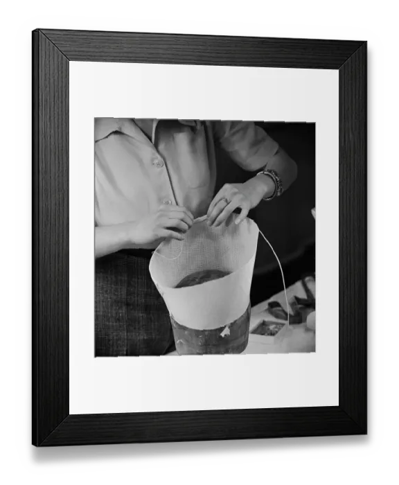 Framed Print : Millinery Class At Bromley School Of Art Framed Print : Millinery Class At Bromley School Of Art