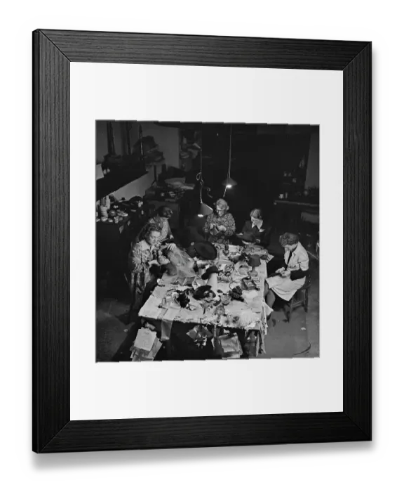 Framed Print : Hatmaking Work Experience Framed Print : Hatmaking Work Experience