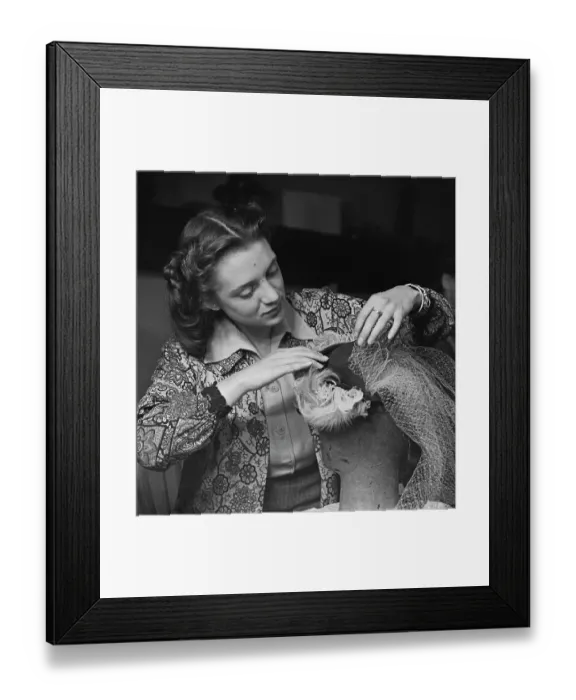 Framed Print : Hatmaking Work Experience Framed Print : Hatmaking Work Experience