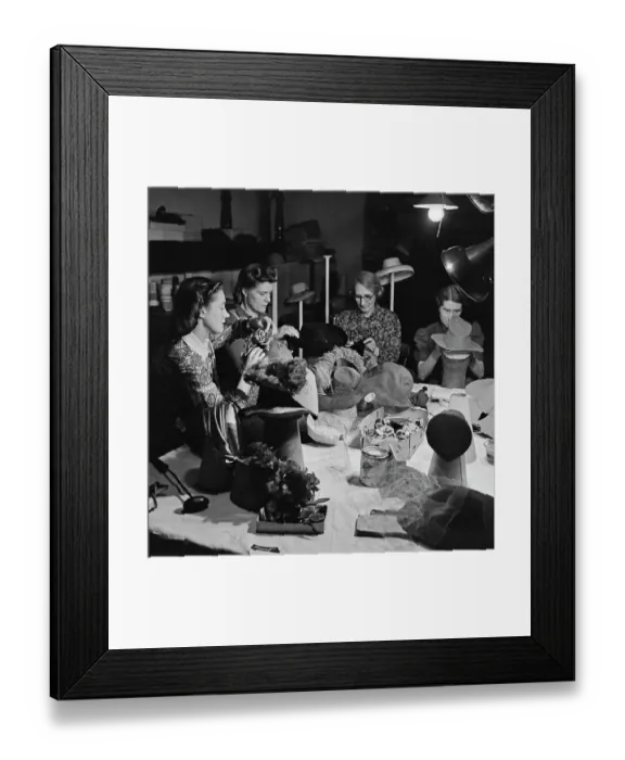 Framed Print : Hatmaking Work Experience Framed Print : Hatmaking Work Experience