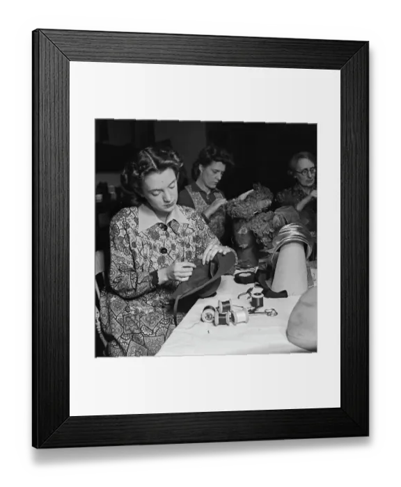 Framed Print : Hatmaking Work Experience Framed Print : Hatmaking Work Experience