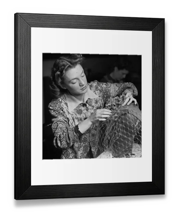Framed Print : Hatmaking Work Experience Framed Print : Hatmaking Work Experience