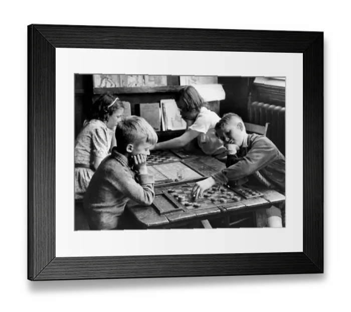 Framed Print : Draughts Club Framed Print : Draughts Club