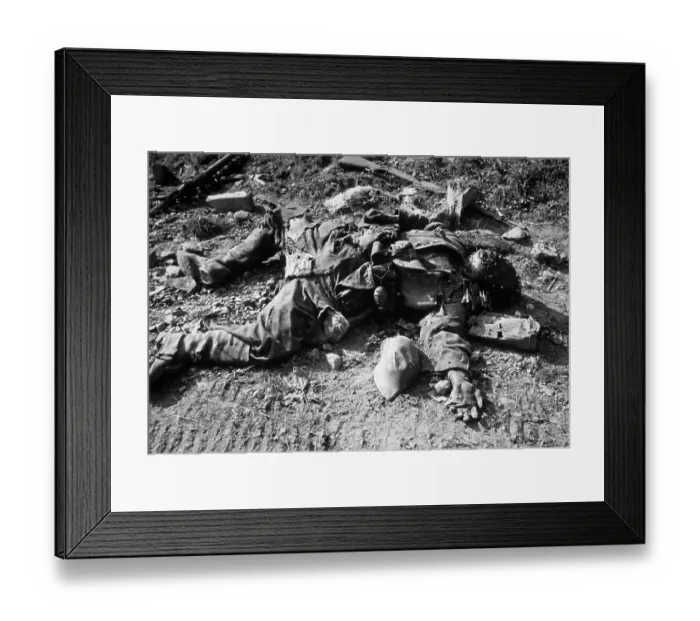 Framed Print : A Dead Soldier Framed Print : A Dead Soldier