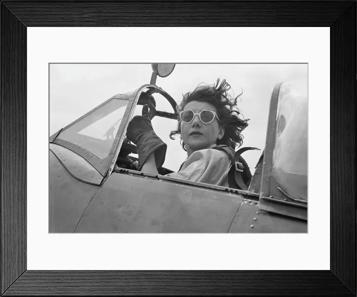 Framed Print : ATA Pilot In Spitfire Framed Print : ATA Pilot In Spitfire
