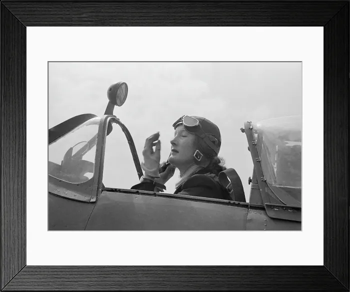 Framed Print : ATA Pilot In Spitfire
