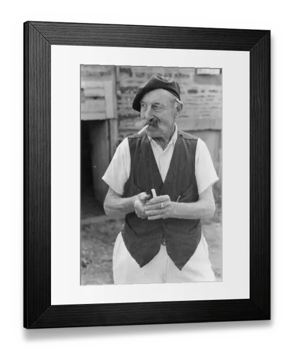 Framed Print : Frenchman Smoking Framed Print : Frenchman Smoking