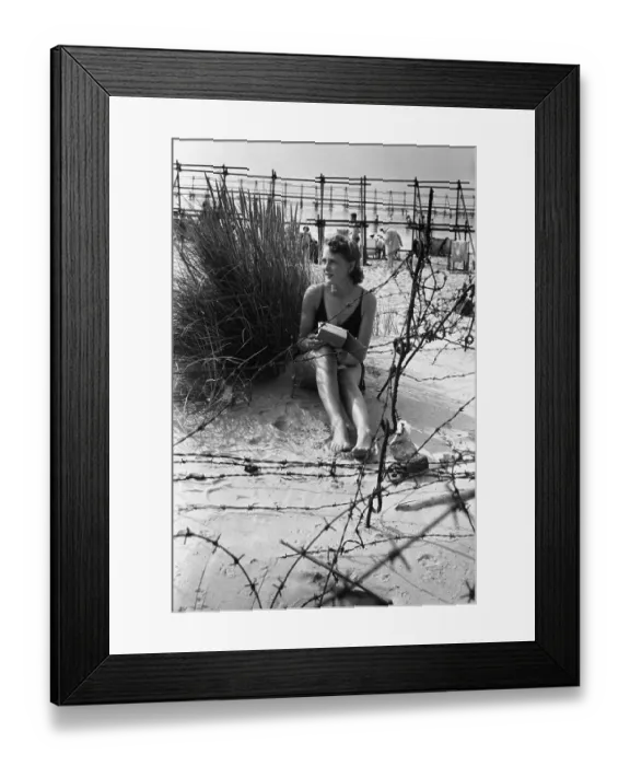 Framed Print : Barbed Wire Beach Framed Print : Barbed Wire Beach
