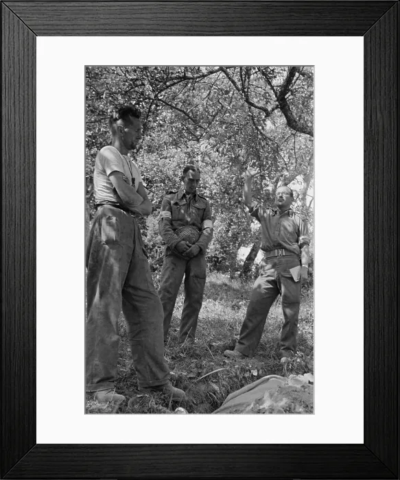 Framed Print : Funeral In Normandy Framed Print : Funeral In Normandy