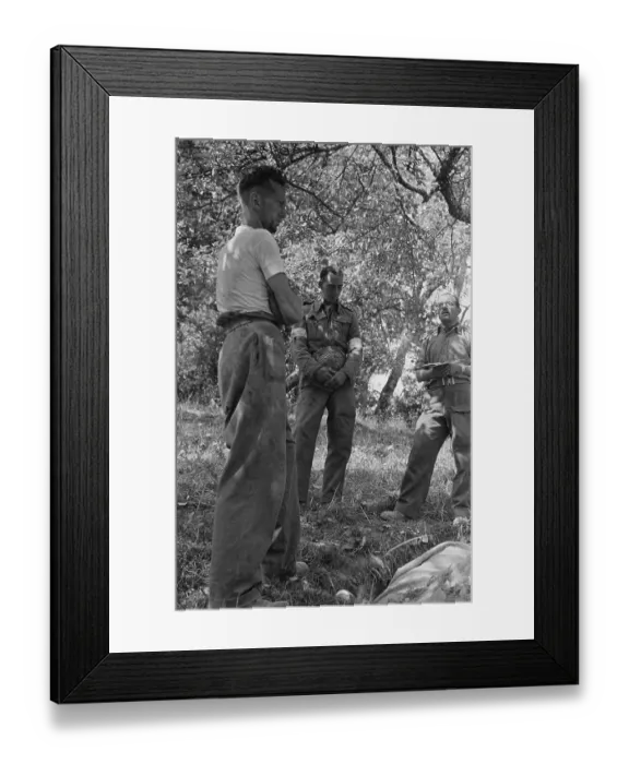 Framed Print : Funeral In Normandy Framed Print : Funeral In Normandy
