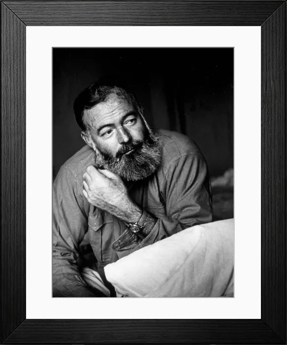 Framed Print : Ernest Hemingway Framed Print : Ernest Hemingway