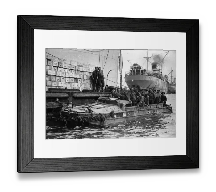 Framed Print : Mulberry Harbour Framed Print : Mulberry Harbour
