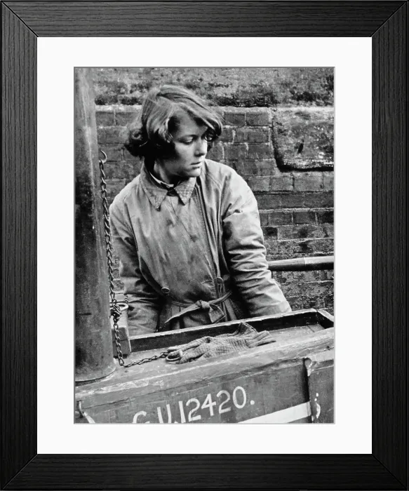 Framed Print : Female Barge Crew In Wartime Framed Print : Female Barge Crew In Wartime