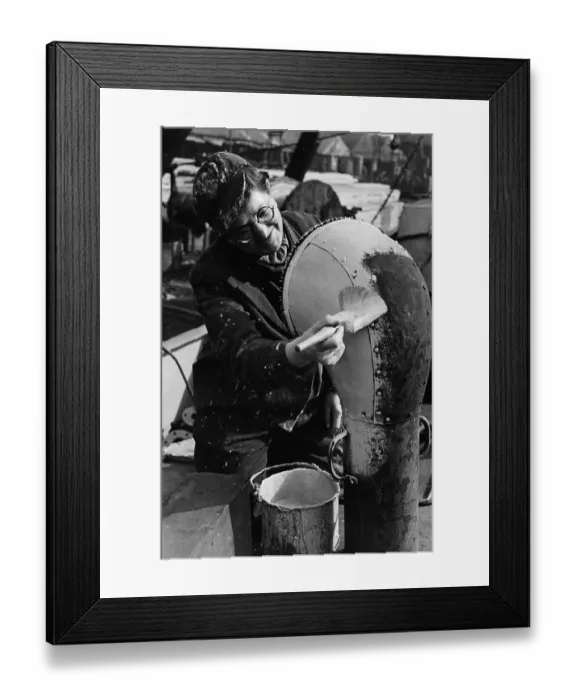 Framed Print : Painting A Tug Framed Print : Painting A Tug