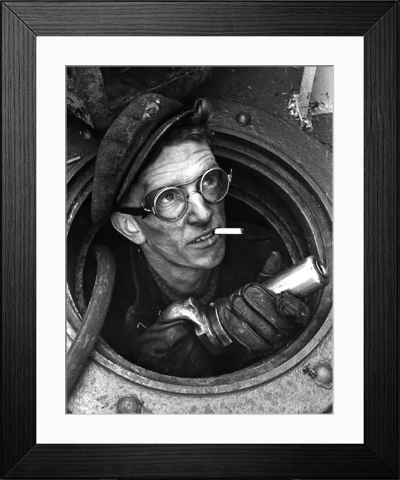 Framed Print : Shipyard Worker Framed Print : Shipyard Worker