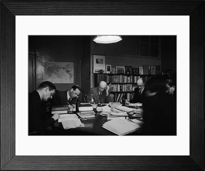 Framed Print : Faber & Faber Meeting