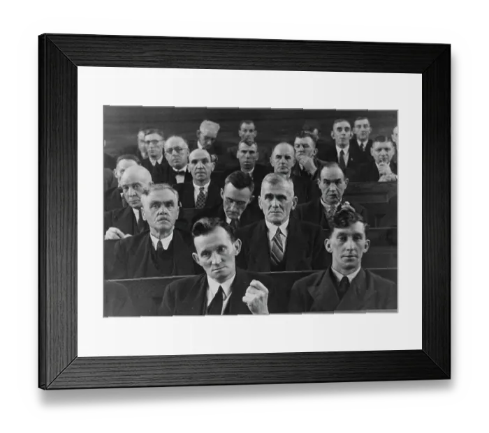 Framed Print : Durham Miners Association Meeting Framed Print : Durham Miners Association Meeting