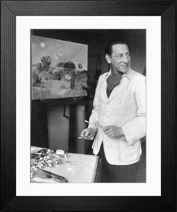 Framed Print : Paul Nash. British painter Paul Nash (1889 - 1946) at work Framed Print : Paul Nash. British painter Paul Nash (1889 - 1946) at work