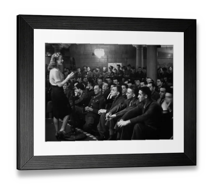 Framed Print : Troop Audience Framed Print : Troop Audience