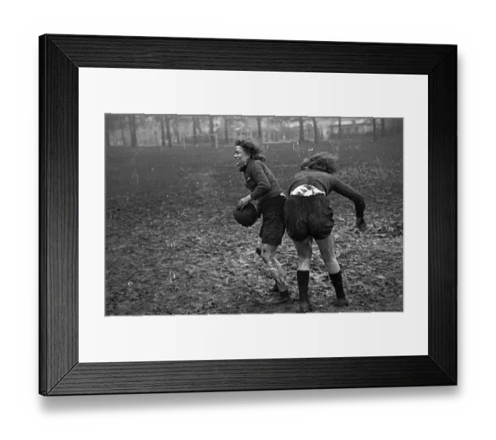 Framed Print : Mud-Football