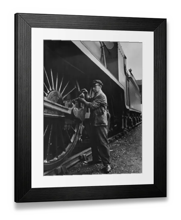 Framed Print : Troop Train Driver Framed Print : Troop Train Driver
